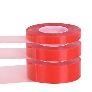 Ruban adhésif double face rouge en PET pour réparation d'écrans <span class=keywords><strong>de</strong></span> téléphone, idéal pour l'école, la maison, les loisirs créatifs, les paillettes et les microbilles - Product Image 1