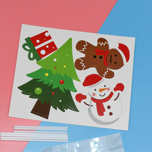 Christmas <b>Cake</b> Decorations Paper Reusable Rectangle Christmas Supplies Venue Setup Props - Product Image 2