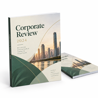 Impression personnalisée de rapports annuels, livres financiers d'entreprise reliés par thermocollage pour les entreprises, les agences et les actionnaires