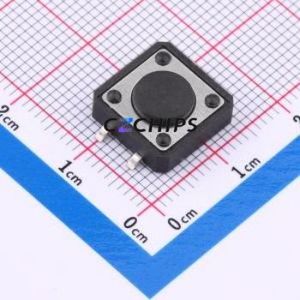 BX-TS-26-121243TT Tactile Switch SMD-4P,12x12mm Switch Single Pole Single Throw Round Button 2.6N Vertical Mount - Product Image 1