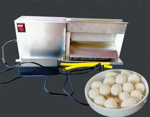 Küçük kuş yumurta elektrikli soyma makinesi 25 kg/saat paslanmaz çelik bıldırcın yumurta soyucu