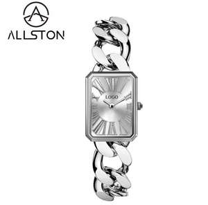Montres pour femmes de luxe de marque privée populaires et personnalisées, étanches, en acier inoxydable, bracelet, montres pour femmes actuelles, petit cadran, design gratuit - Product Image 3