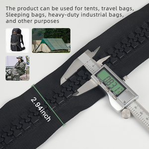 Oco nhà máy bán buôn không có 30 dây kéo nhựa lớn nhiệm vụ Lều lớn nhất răng dây kéo nhựa khổng lồ dây kéo cho ba lô lớn - Product Image 4