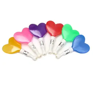 Led Heart Shaped Glowing Stick In The Dark Concert Events Light Up Toys Flashing Wedding Festival Party Favors