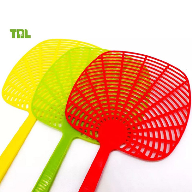 Venda quente Multicolor Fine Mesh Plastic Fly Mosquito Swatter Com Handle Kill Mosquito