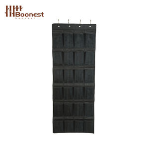 Katlanabilir çevre dostu dokunmamış kumaş kapı ayakkabı organizatörü ile 24 örgü cepler askılı klozet saklama çantası (162x48cm) - Product Image 3