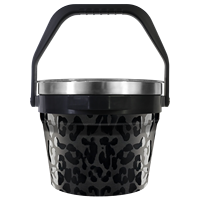 Seau à glace isotherme de 7,2 L avec ouvre-bouteille, double paroi sous vide en acier inoxydable, seau à boissons