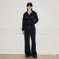 Pantalon de jogging en coton OEM de haute qualité pour femme, en molleton bouclette, décontracté, taille mi-haute, printemps, écologique, vente en gros