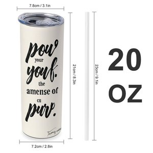 Custom Printed 20oz Stainless Steel Tumbler <b>Insulated</b> <b>Cup</b> For Car Use - Product Image 1