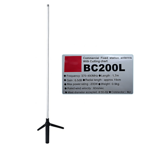 เสาอากาศสถานีฐานแบบรอบทิศทาง UHF 370-430MHz ทำจากไฟเบอร์กลาส สำหรับการสื่อสารภายนอกอาคาร พร้อมขั้วต่อ SO239 - Product Image 4