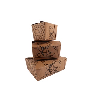 customized lunch paper box for food package box kraft cake box paper