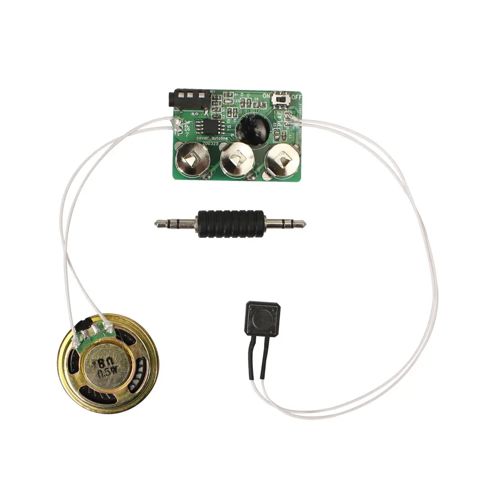 Blank 60 seconds Re-recordable module by audio port from computer phone for custom DIY sound card