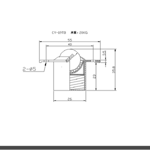 Rulolu Konveyör Ünitesi Transfer Yayı Şok Emici Bilye CY19TB CNC Punch Pres Çok Yönlü Tekerlekler - Product Image 6