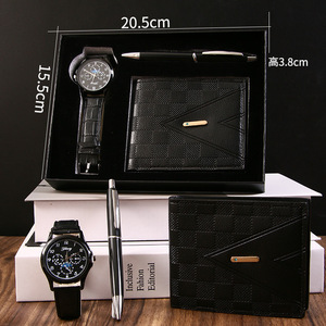 <span class=keywords><strong>Regali</strong></span> aziendali promozionali, souvenir, regalo di <span class=keywords><strong>San</strong></span> <span class=keywords><strong>Valentino</strong></span> <span class=keywords><strong>per</strong></span> <span class=keywords><strong>fidanzato</strong></span>, regalo <span class=keywords><strong>per</strong></span> la Festa del Papà, set di portafoglio e orologio di alta qualità - Product Image 1