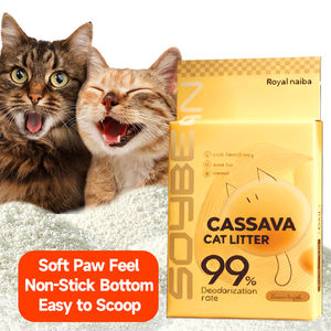 ทรายแมวจากมันสำปะหลัง ยี่ห้อ OEM เป็นมิตรกับสิ่งแวดล้อม จับตัวเป็นก้อนแข็ง ไม่เป็นฝุ่น ย่อยสลายได้ทางชีวภาพ และสามารถทิ้งลงชักโครกได้ - Product Image 1