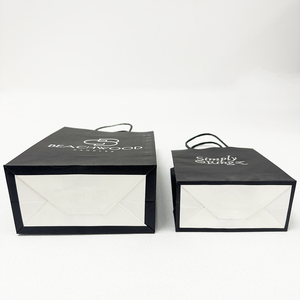 Epack Recyclable Black Shopping Clothing <b>Bag</b> Packaging Luxury <b>White</b> Brown Gift Paper <b>Bags</b> with Your Own Logo for <b>Small</b> Business - Product Image 3