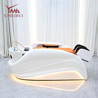 Lit de massage électrique inclinable pour soins capillaires et faciaux, mobilier moderne de spa capillaire pour salon de beauté professionnel