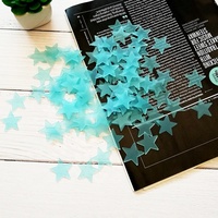 100 pièces/sac 3cm étoile forme Stickers muraux brillent dans les étoiles sombres stéréo lumineux Fluorescent Paster