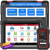 [Versión global/UE] Launch X431 Pro3 Apex All System Diagnostic Scan Tool para codificación mecánica en línea, mapa de topología, CAN FD y DoIP