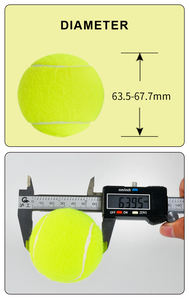 ลูกเทนนิสคริกเก็ตเทนนิสเดอตะกร้าบอล Padel คริกเก็ตธรรมชาติสีเหลืองสีเขียว - Product Image 5