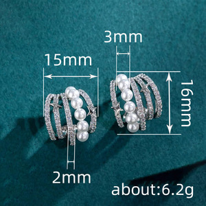 Orecchini a Stella Stratificati per Donne, Accessori per Orecchie Semplici per Uso Quotidiano - Product Image 6