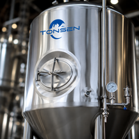 Cuve de Fermentation Conique en Acier Inoxydable Tonsen 500L-5000L avec Enveloppe Chauffante pour Brasserie Artisanale Commerciale