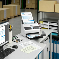 Scanner de documents couleur recto-verso haute vitesse USB A4 DS-970 EPSO N avec capteur CIS, résolution 600 dpi, 85 ppm RGB, garantie 1 an, en stock