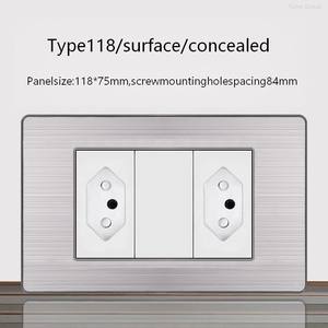 Interruptor de Pared con Panel Táctil Estándar Brasileño de 20A con Enchufe y Carga Rápida USB Tipo-C 2.1/3.1A - Product Image 3