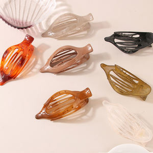 אופנה כפור שיער שטוח סיכת לנשים בציר שקוף מט duckbill שיער טופר בגודל גדול ponybed עבור שיער דק עבה - Product Image 4