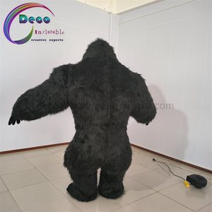 2.5m <span class=keywords><strong>de</strong></span> haut noir gorille ballon gonflable personnalisé long flocage homme pour les performances du zoo - Product Image 5