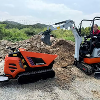 ANTSPOWER 2026 Schnelle Lieferung 600KG Diesel Hydraulischer Sensitiver Kraftbetriebener Minidumper – Heiß begehrter günstiger chinesischer Mini-Dumper