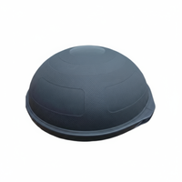 Entrenador de Equilibrio Multifuncional Personalizado, Entrenador de Equilibrio de Media Bola para Ejercicio, Deporte y Relajación, Color Negro