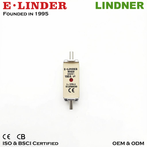ฟิวส์ลิงค์แบบสองขั้ว E LINDER รุ่น NH ขนาด 000 NH000 NT000 gG GL คลาส 500V ตั้งแต่ 16A ถึง 100A ได้รับการรับรองมาตรฐาน CE CB แรงดันต่ำ LV HRC - Product Image 1