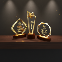Trophée en cristal personnalisé, plaque d'honneur en cristal K9, souvenir en cristal, vente chaude
