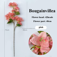 Nouveaux bougainvilliers artificiels de luxe en gros pour l'aménagement paysager d'hôtel, le mariage et la décoration intérieure.