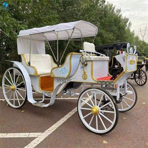 La princesse du cheval de la reine populaire monte un carrosse de mariage tiré par des chevaux de style royal européen pour des visites touristiques - Product Image 1