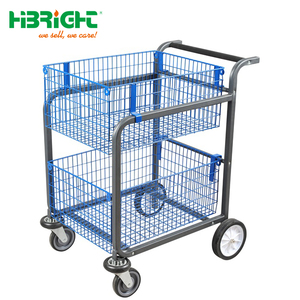 Chariot de manutention pour entrepôt de supermarché, chariot de ramassage roulant, chariot de plateforme pour la manutention des matériaux - Product Image 1