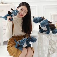 Jouet en peluche de dinosaure dragon géant monstre cool personnalisé pour garçons, fabriqué en polyester, coton biologique, coton PP, nylon