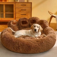 Lit orthopédique pour chien, grands chiens, animaux âgés, style boîte, antidérapant, écologique, housse lavable, rembourrage en polyester, design luxueux, solide, tout compris