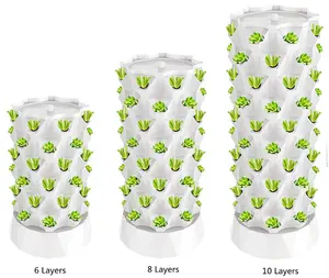 High quality New Agriculture Garden Vertical Petal Hydroponic Tower Growing Systems