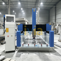 Routeur CNC entièrement automatique pour le granit avec commande à distance, moteur et boîte de vitesses