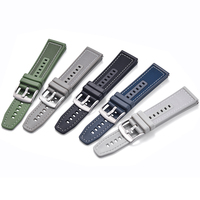 JUELONG Bracelet de sport souple Bracelet à dégagement rapide GT4 46mm Bracelets de montre en silicone en caoutchouc nylon hybride pour montres intelligentes