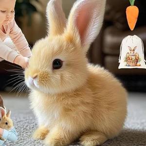 Vente Flash Transfrontalière : Jouet Lapin Blanc Électrique Brodé en Peluche Ultra Douce, qui Saut et Abaie, pour la Saint-Valentin, Anti-stress pour Enfants - Product Image 3