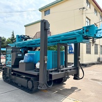 Machine de forage de puits d'eau sur chenilles pour utilisation en montagne, conception personnalisée en usine, plage de profondeur optionnelle, garantie mondiale complète