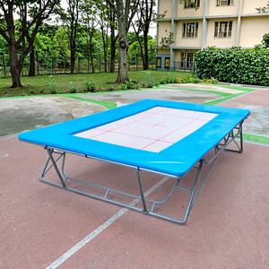 <span class=keywords><strong>Trampoline</strong></span> de gymnastique professionnel en PVC sûr, directement de l'usine, pour adultes et enfants, utilisation intérieure/extérieure, prix plus bas - Product Image 1