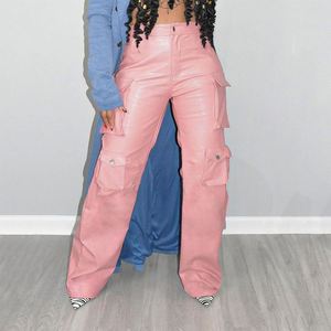<span class=keywords><strong>Pantaloni</strong></span> eleganti a gamba larga a vita alta tinta unita abito <span class=keywords><strong>da</strong></span> ufficio formale <span class=keywords><strong>pantaloni</strong></span> <span class=keywords><strong>da</strong></span> donna - Product Image 2