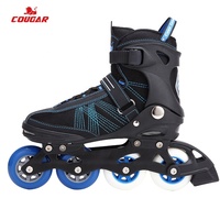 Patins à roulettes en ligne confortables à taille fixe avec empeigne en maille souple pour hommes débutants, hiver/printemps, roulements ABEC-7, châssis en aluminium