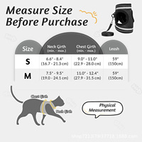 Set Harness dan Tali Kucing Mewah yang Dapat Disesuaikan, Bahan Nylon Solid, Ringan, Anti-Mencekik, untuk Petualangan Luar Ruangan