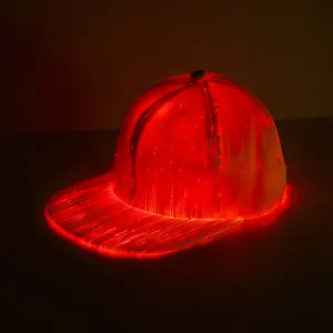 Custom glow in the dark snapback หมวก carnival หมวก led หมวกและหมวกสำหรับงานปาร์ตี้