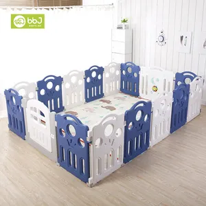 Folding Corral Para Bebes Indoor Children Playground Kids Fence Safety Plastic Playpen For Baby And Toddlers